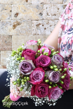 Lilac and Purple Bridal Bouquet