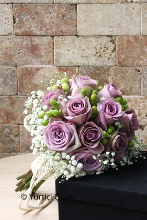 Lilac Roses Bridal Bouquet