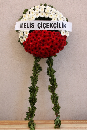 Red - White Funeral Wreath Series 3